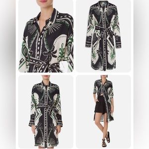 Farm Rio Mystic Scarf Long Shirt Dress New with Tags Size Small